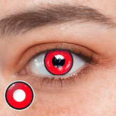 Lentes de contacto de color vampiro rojo de Halloween